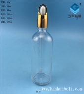 100ml花篮盖透明玻璃滴管精油瓶