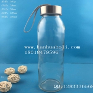 400ml手提玻璃饮料水杯