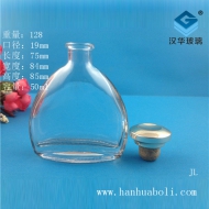 50ml玻璃扁酒瓶