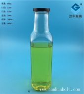 900ml出口方形玻璃饮料瓶